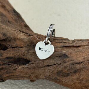Pandora Love London Heart S925 Silver Dangle Charm
